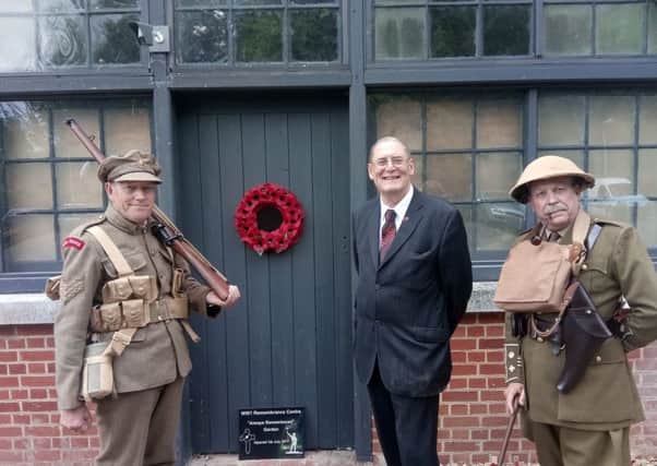 The World War 1 Remembrance Centre, at Bastion 6 in Hilsea, opened today. Pictured is Ken Emery, Charles Haskell and Tom Coffey.