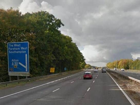 The M27 at Fareham. Picture: Google