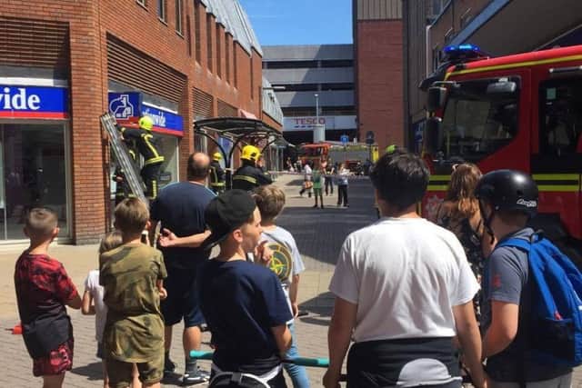 Firefighters were called to Commercial Road this afternoon.