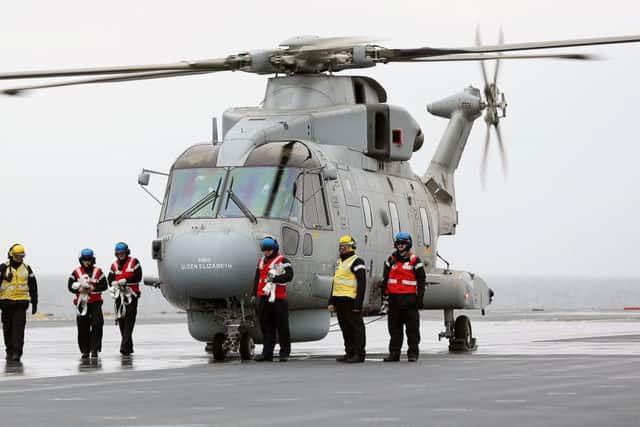 The first deck Landing on HMS Queen Elizabeth