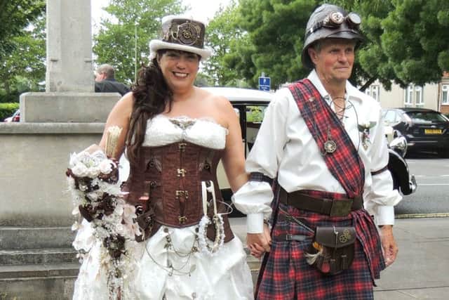 Peta was given away by brother-in-law Alasdair Rodger