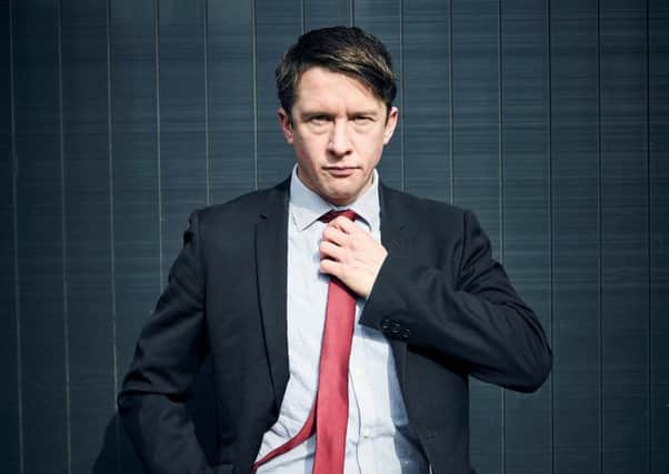 Tom Walker as newscaster Jonathan Pie