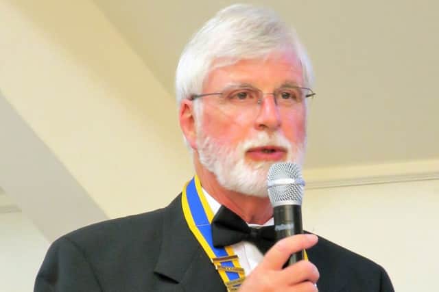 Bob Marshall, the new president of the Rotary Club of Fareham, and his predecessor Norman Chapman both stressed the importance of fundraising, internationally and close to home