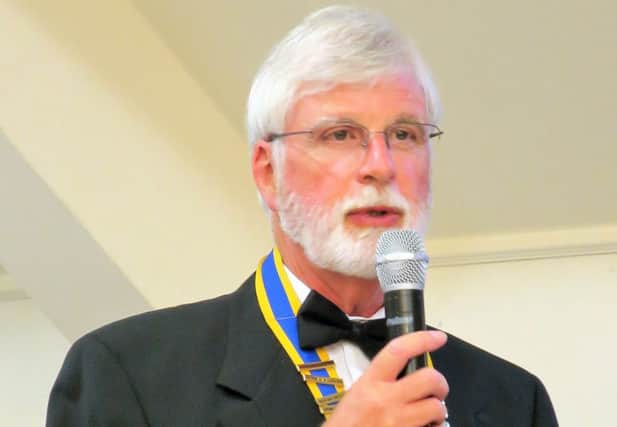 Bob Marshall, the new president of the Rotary Club of Fareham, and his predecessor Norman Chapman both stressed the importance of fundraising, internationally and close to home