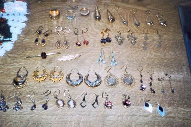 Some of the jewellery that was stolen
