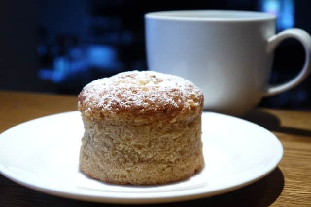 Lawrence usually serves this sweet treat with an indulgent toffee sauce