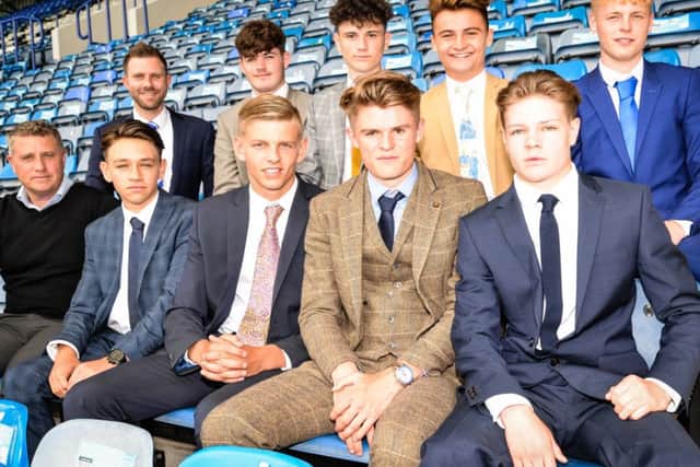 ight new recruits to the Pompey Academy were revealed at Fratton Park last Friday  Picture: Colin Farmery