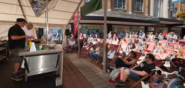 Community Chef Robin van Creveld in action at the 2016 Southsea Food Festival  Picture: Keith Woodland