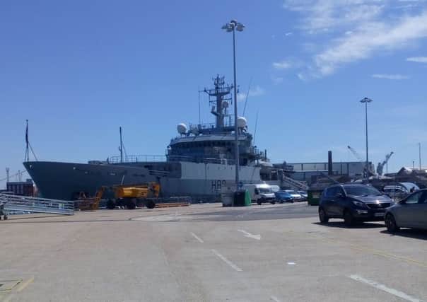 The Nato flagship has entered the Royal Navy's fleet as HMS Enterprise at Portsmouth dockyard today