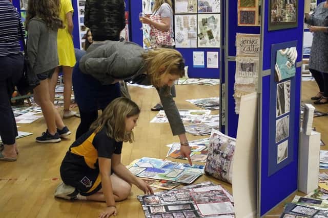 The St John's College art exhibition drew art lovers from around the area
