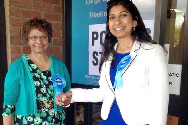 Fareham MP Suella Fernandes with her mum Uma Fernandes who got a BEM on the Queen's Birthday Honours List