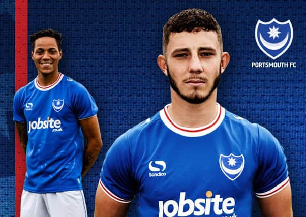 Pompey's new home kit, which is on sale now