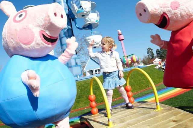 The characters who bring Peppa Pig World to life.