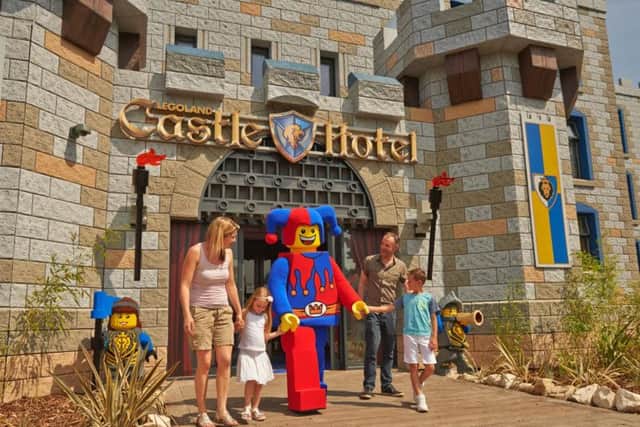 Meet the jester at the Legoland Castle Hotel