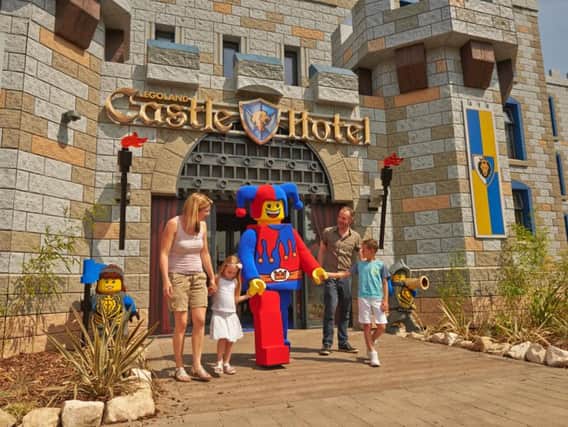 Meet the jester at the Legoland Castle Hotel