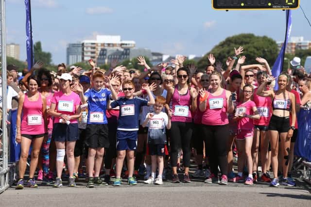 Thousands took part in the Race for Life at Southsea, yesterday. Photo: Habibur Rahman