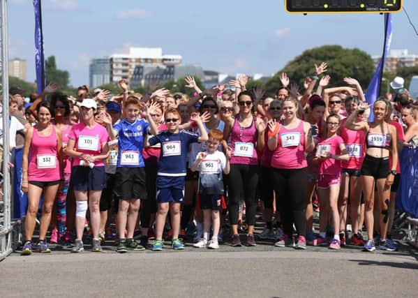 Thousands took part in the Race for Life at Southsea, yesterday. Photo: Habibur Rahman
