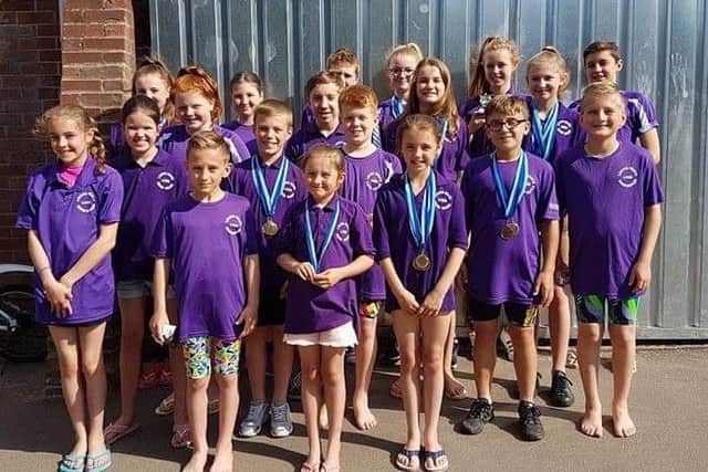 Members of the Locks Heath squad pose with their medals