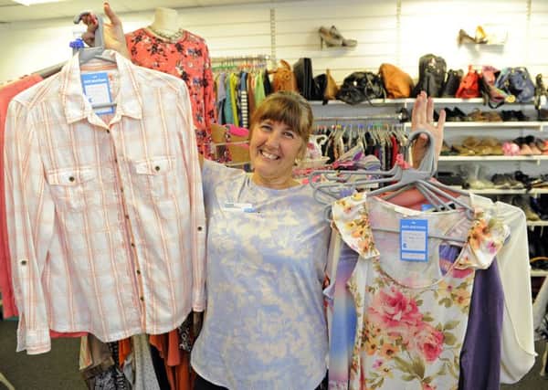 Sue Ryder 'Engagement Champion' - and shop manager Claire Golding-Smith.  Picture:  Malcolm Wells