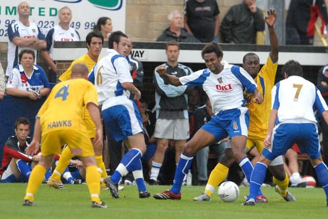 The Hawks v Pompey in 2006. Picture: Mick Young