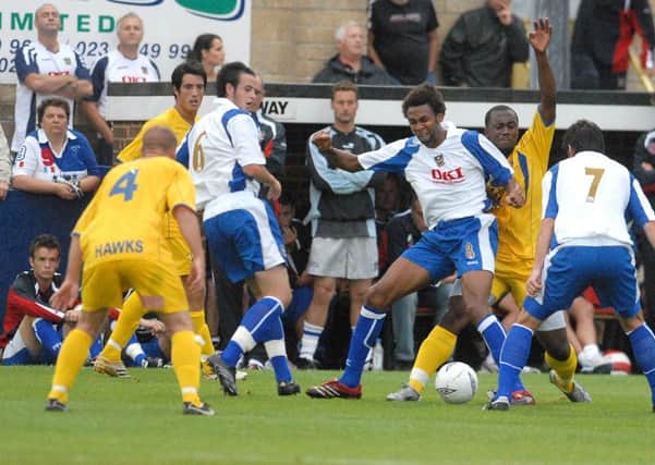 The Hawks v Pompey in 2006. Picture: Mick Young
