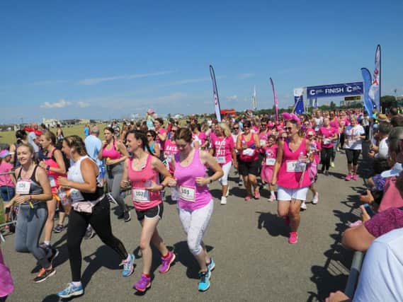 Runners at Race for Life in Southsea