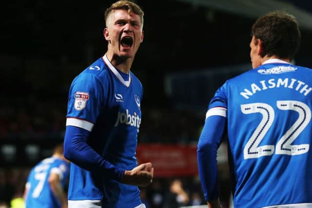 Pompey striker Michael Smith. Picture: Joe Pepler