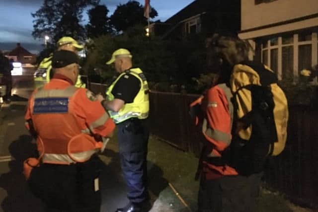 Police and search and rescue teams