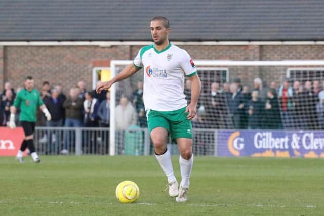 Sami El-Abd remains at Bognor as a player and club captain. Picture:Tim Hale