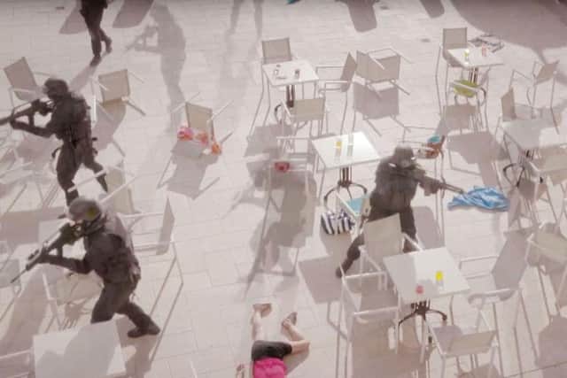 An image from the video