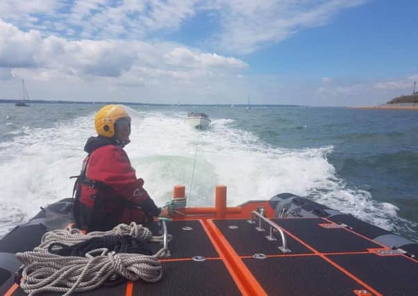 GAFIRS lifecrew carrying out their first rescue of the weekend on Saturday afternoon