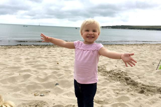 Elise Brewerton's niece Jada Pharoah overjoyed to be at Studland Bay, in Dorset
