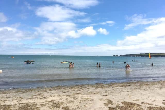 The sun finally came out as we arrived at Studland Bay, Dorset