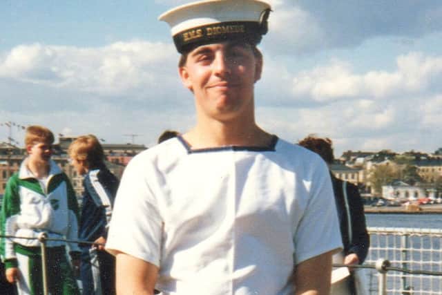 Neil Clements when he was a Petty Officer in the navy