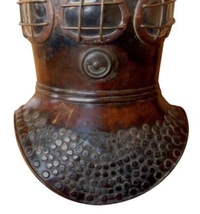 The Deane helmet which is on display at The Diving Museum, Stokes Bay, Gosport