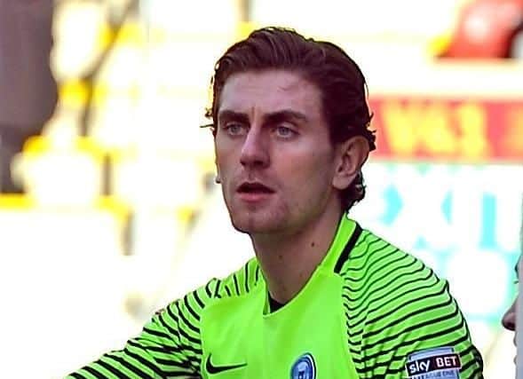 New Pompey recruit Luke McGee.