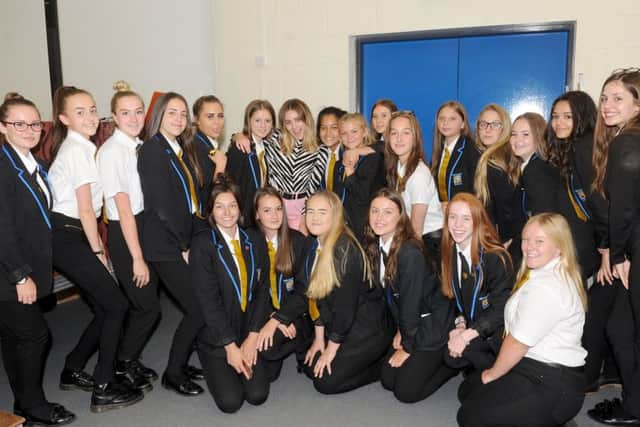 Singer-songwriter Jerry Williams gave an inspirational talk at her former school Miltoncross School Picture: Sarah Standing (170885-5078)