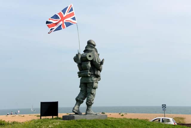 The Yomper statue will be staying outside the Royal Marines Museum in Eastney Picture: Paul Jacobs