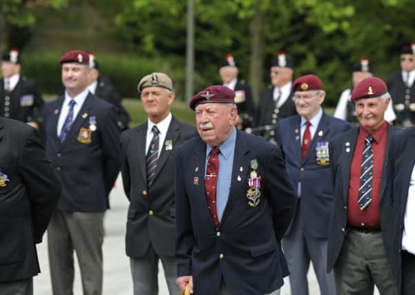 Scores of veterans celebrated Airborne Forces day during a parade at HMS Excellent in Portsmouth. Picture: Ian Hargreaves (170755-1) PPP-170907-115322006