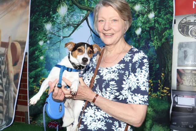 Janet Graves with her pet pooch, Buster