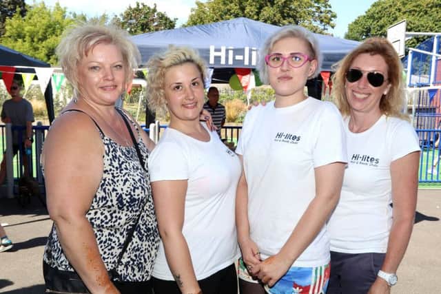The fantastic team from Hi-lites who organised the summer fair - Tina Duah, Holly Docherty, Jo Gabriel and Alison Irish