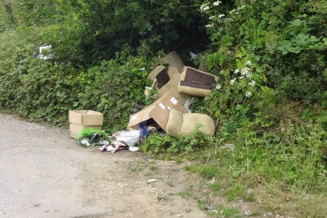 The items dumped in Monks Walk. Picture: Gosport Borough Council
