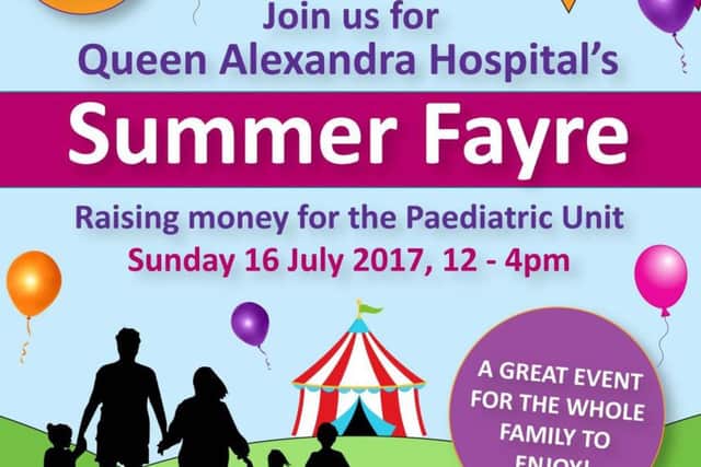 QA's summer fayre poster