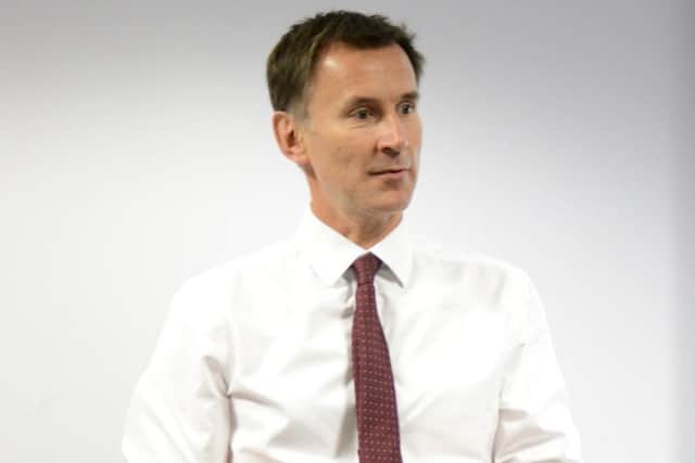 Health secretary Jeremy Hunt at a visit to QA Hospital on Jul 14, 2017. Picture: Portsmouth Hospitals NHS Trust