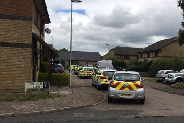 At least 16 police cars were at the scene, according to eyewitnesses SUS-171207-140715001