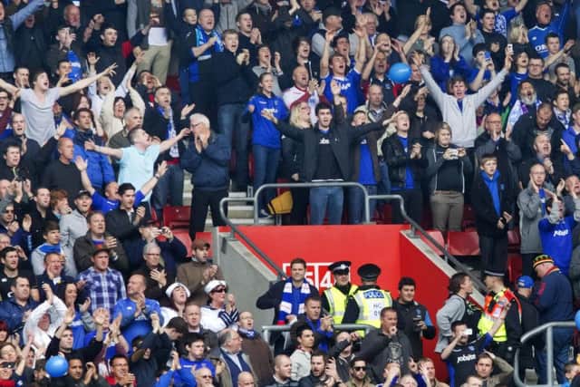 Pompey fans in St Mary's in 2012. Picture: Barry Zee