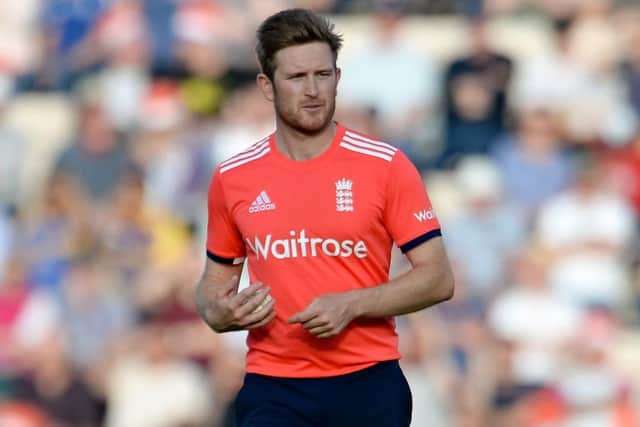 Liam Dawson in T20 action for England. Picture: Dave Vokes/LMI Photography