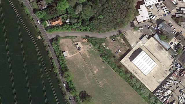 An aerial view of Havant Road and the Mill Rythe Lane turn-off, right. Image: Google Maps
