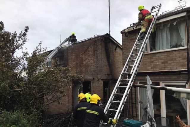 Fire at Fernhurst Close, Hayling Island. Picture: HFRS