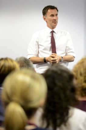 Health secretary Jeremy Hunt at a visit to QA Hospital on July 14
Picture: Portsmouth Hospitals NHS Trust